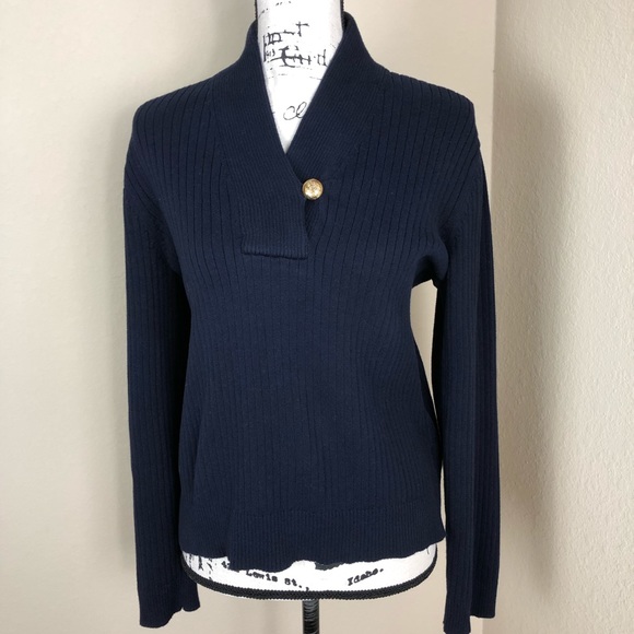 Lauren Ralph Lauren Sweaters - Lauren Ralph Lauren Blue Cotton Sweater XL